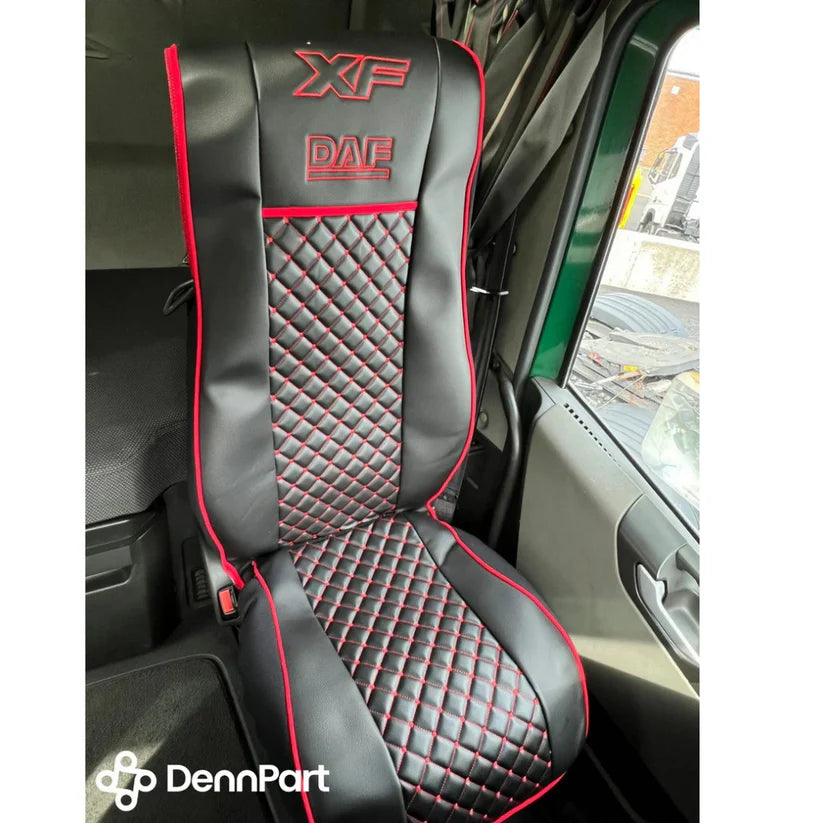 DAF XF Seat Covers X2 (Red).