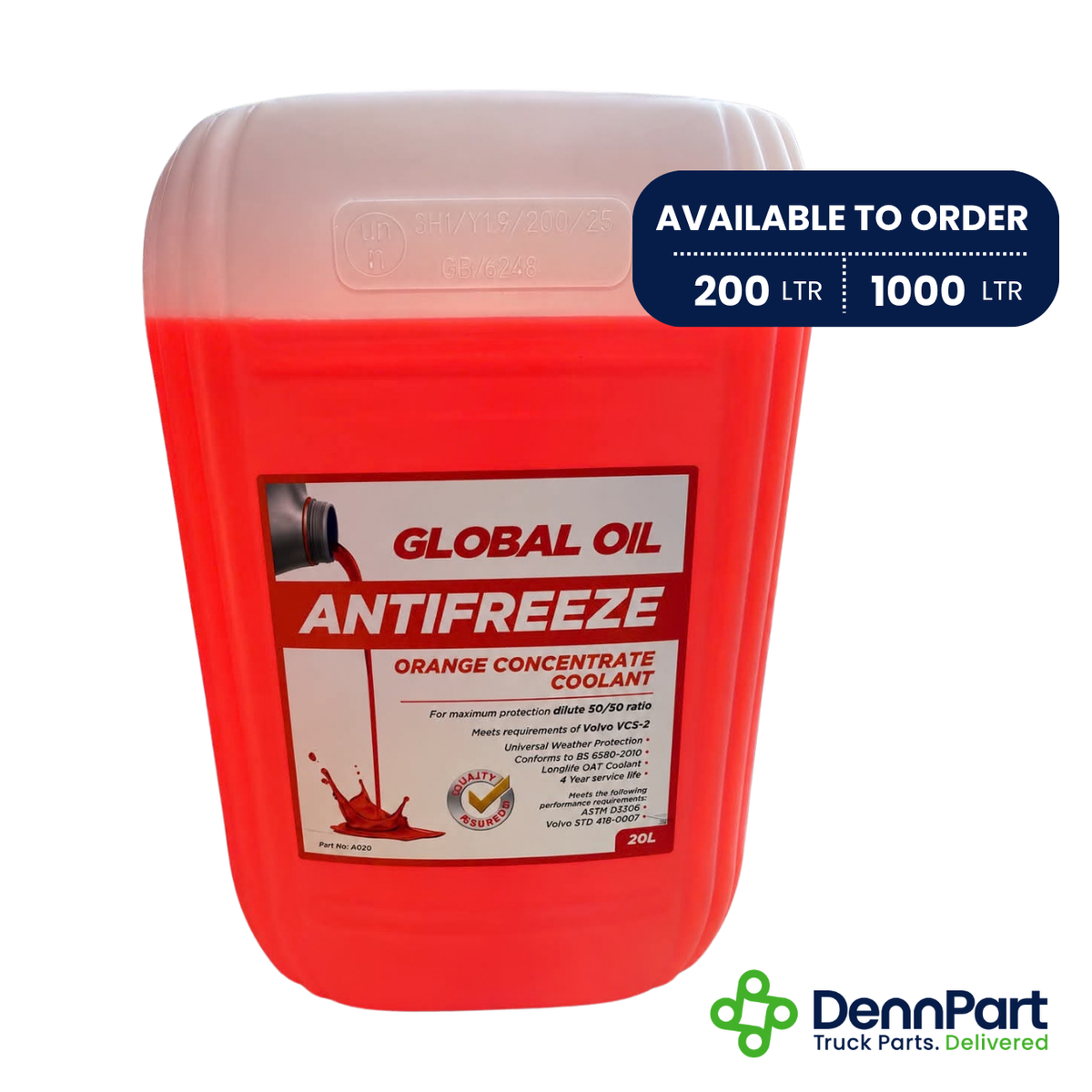 Global Oil Antifreeze Orange 20Ltr