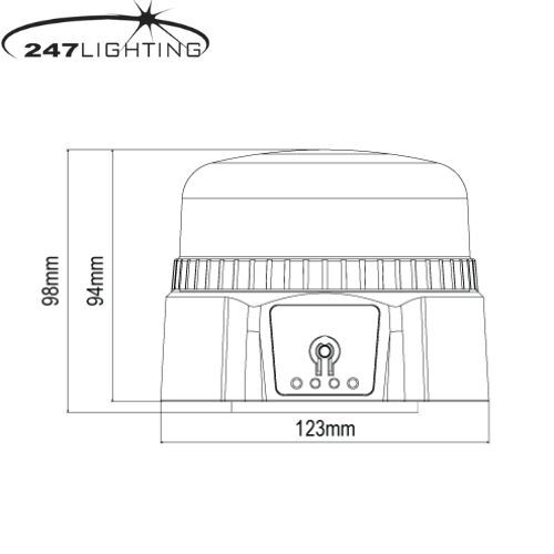 247 Lighting CA8190 247 RECHARGABLE MAGNETIC BEACON REG 65