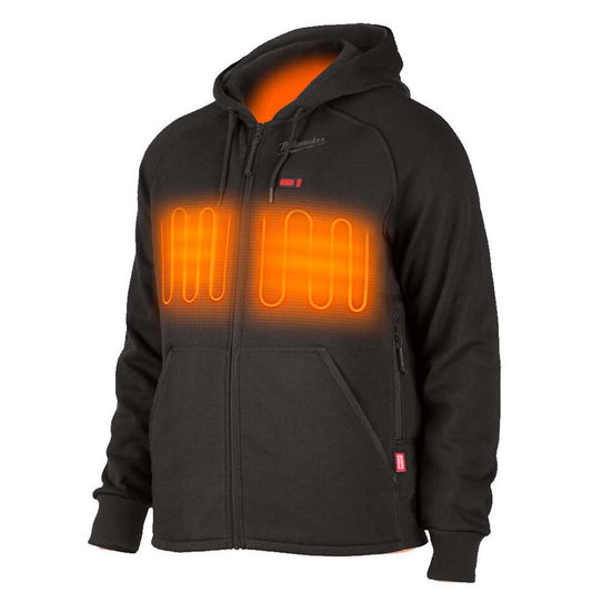 Milwaukee Black heated Hoodie